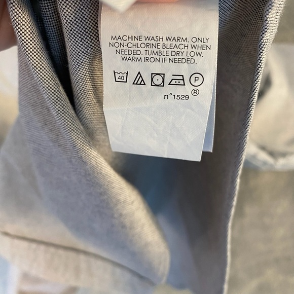 Ralph Lauren Men’s 100% Cotton Long Sleeve Button Down Grey Color Flesh Pony XL - Picture 10 of 10